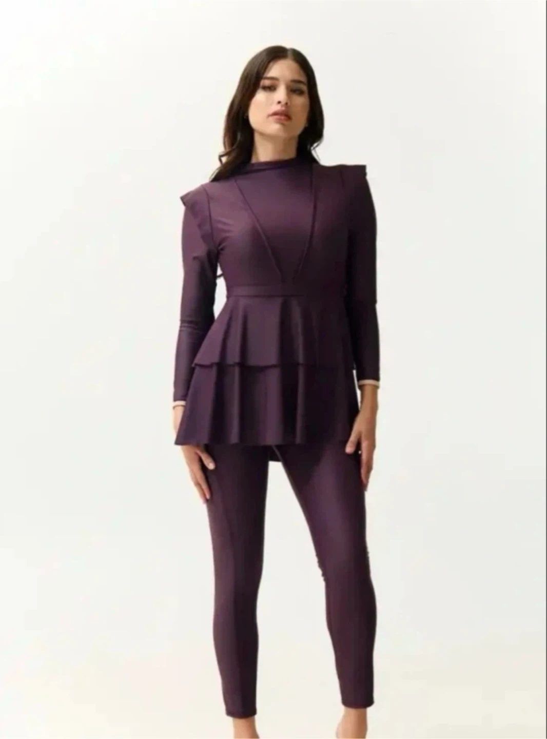 LANUUK Serena Swim Dress & Pants - PLUM (Size Large) - photo 3