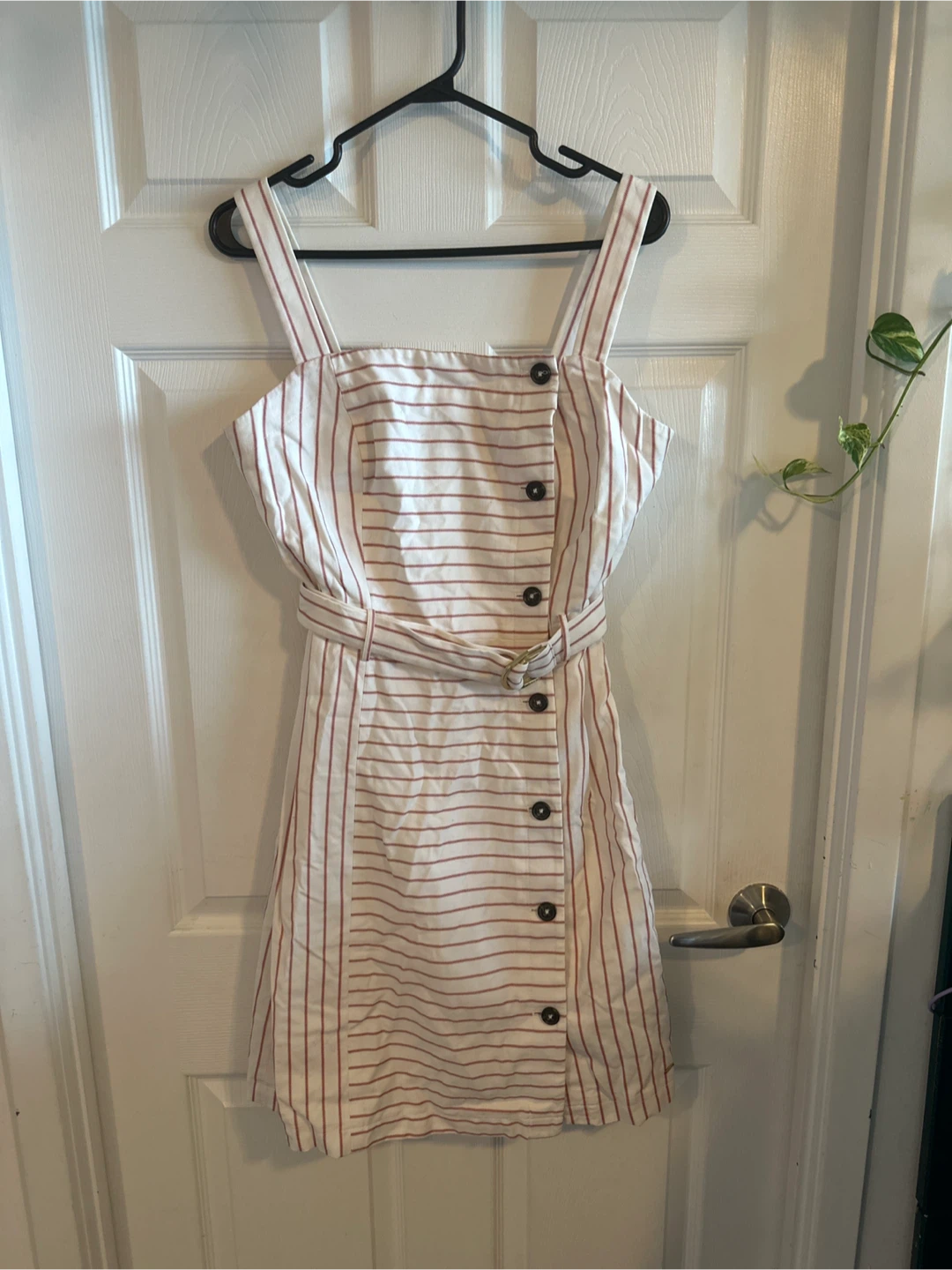 Tommy Hilfiger Striped Button-Up Sailor Dress