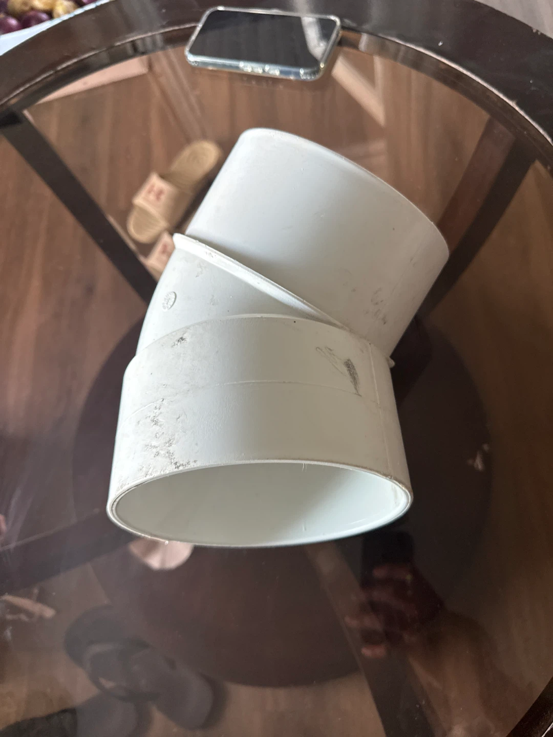 White PVC Pipe Fittings (Y-Connector, Coupler) - photo 4