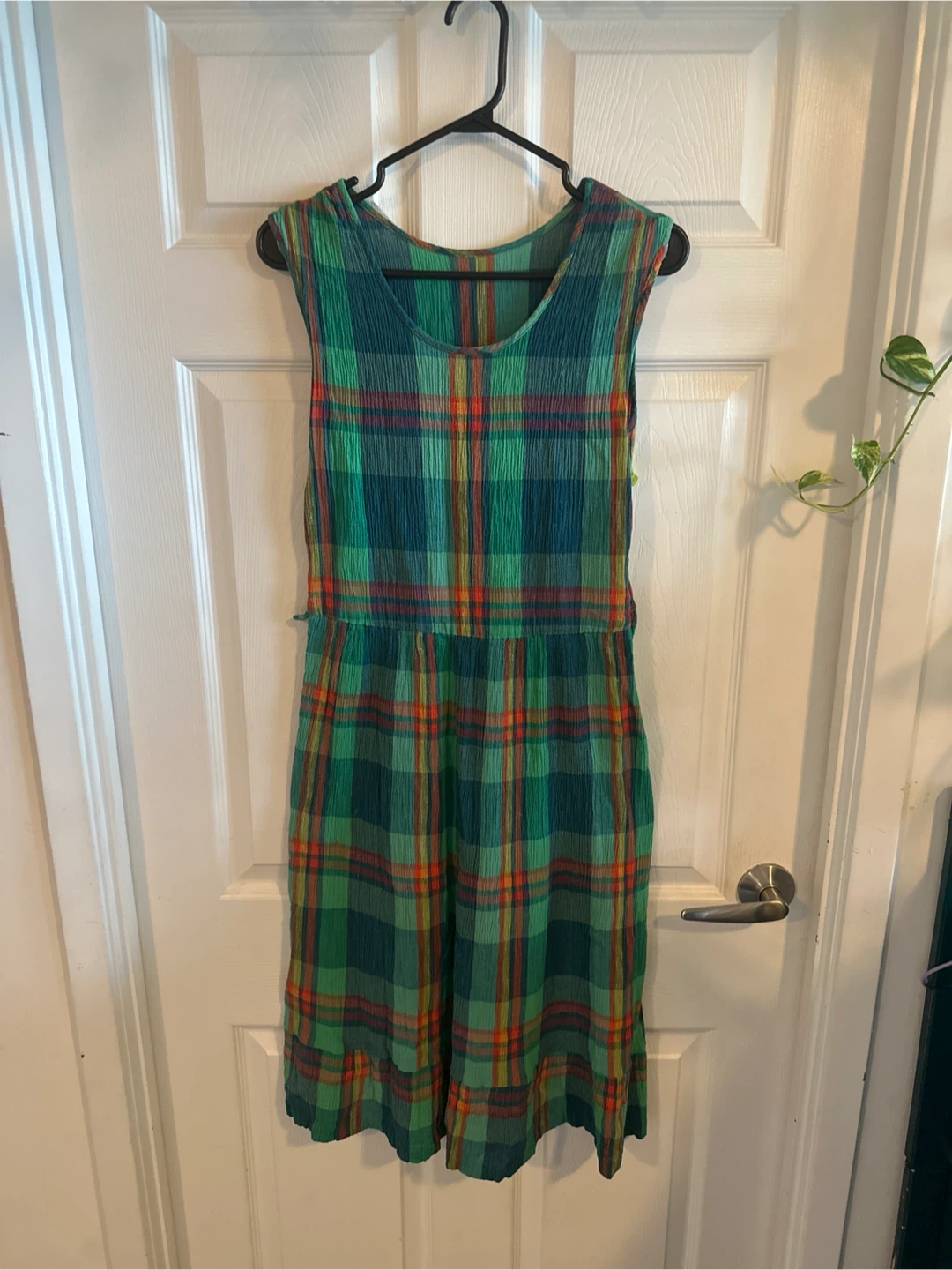 Plaid Sleeveless Dress