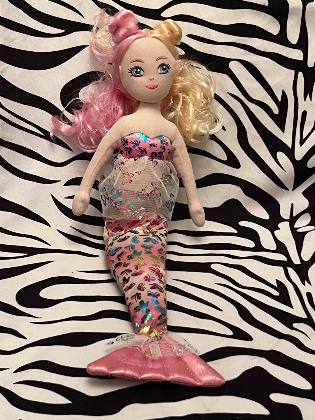 🧜‍♀️ Aurora Sea Sparkles Flutter Fashion  Mermaid Plush Toy 🧜‍♀️