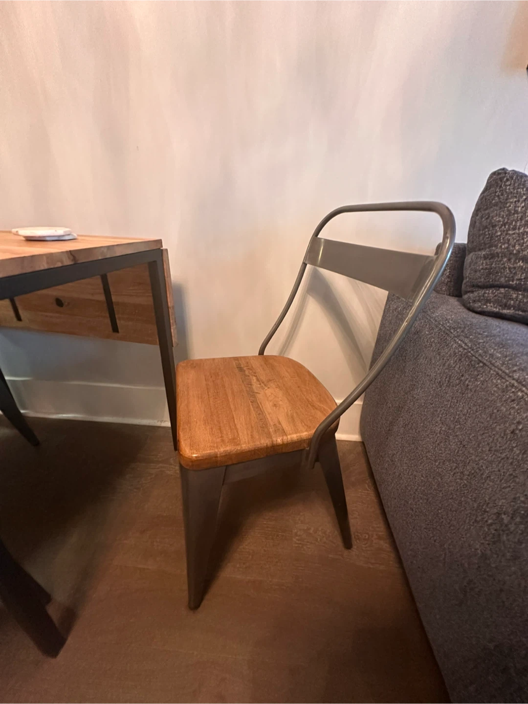West Elm dining table and 4 chairs - photo 3