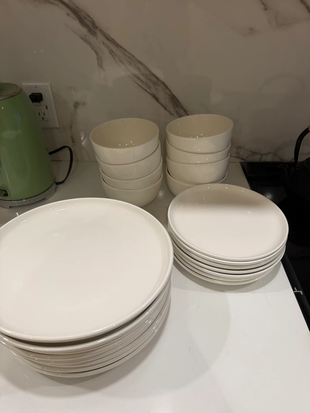 White Ceramic Dinnerware Set