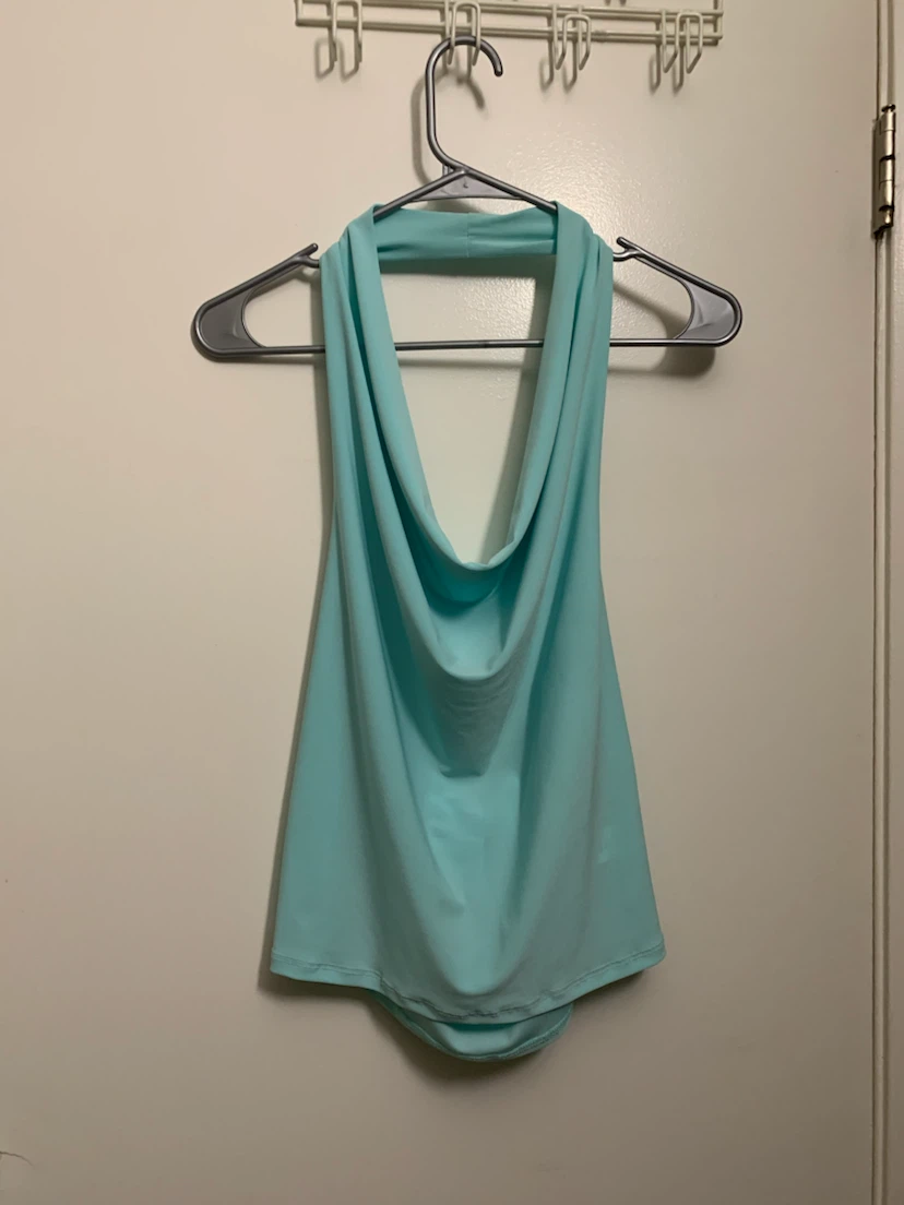 ANTISTAR Cowl Neck Halter Top