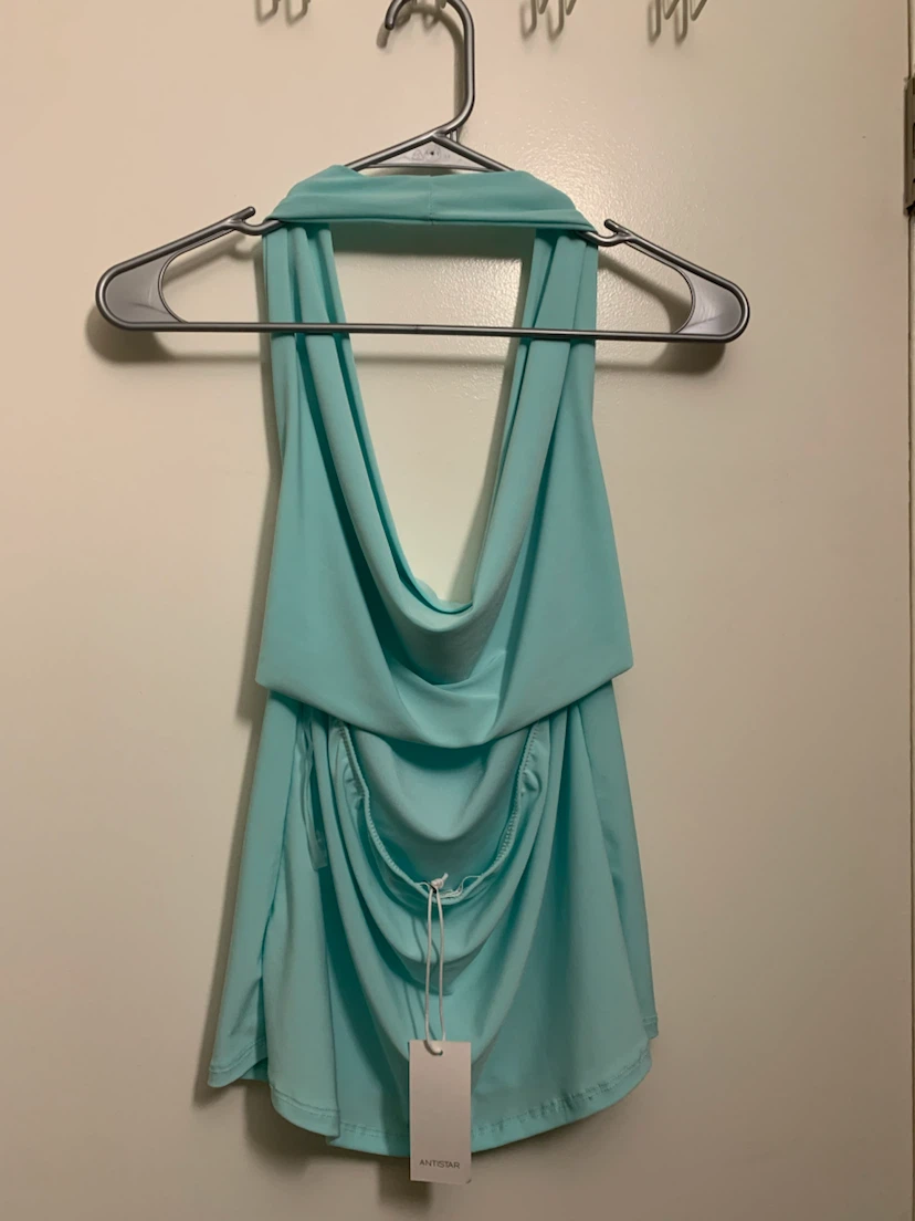 ANTISTAR Cowl Neck Halter Top - photo 2