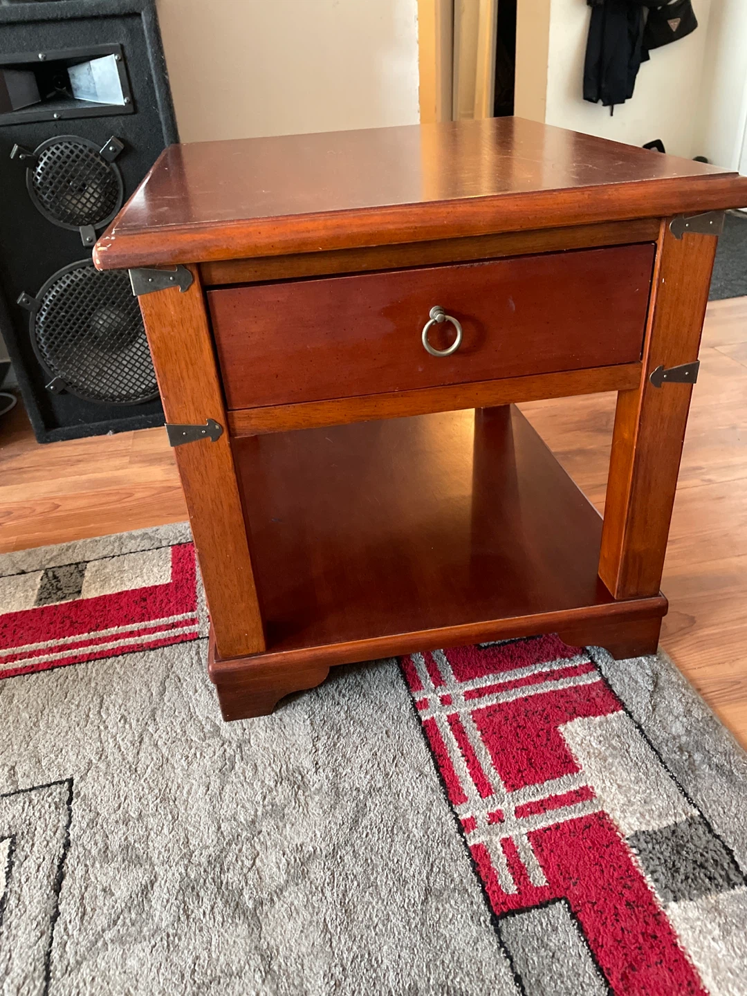 Mahogany solid wood end tables