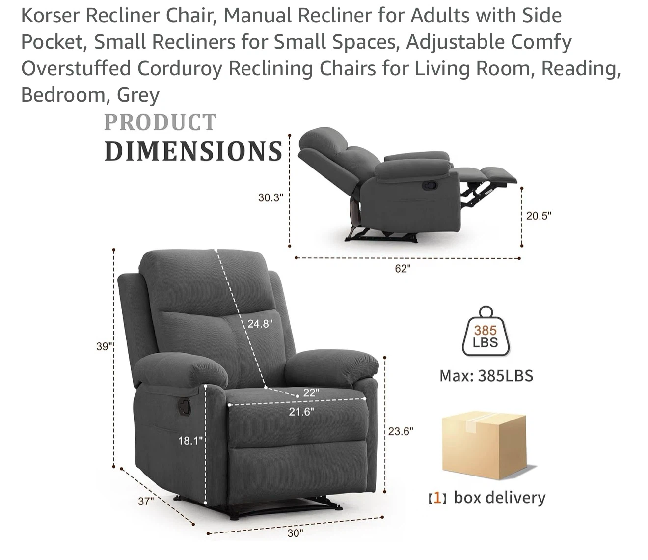 Korser Recliner Chair - photo 4