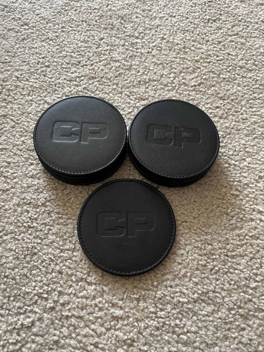 Black CP Rail Coasters
