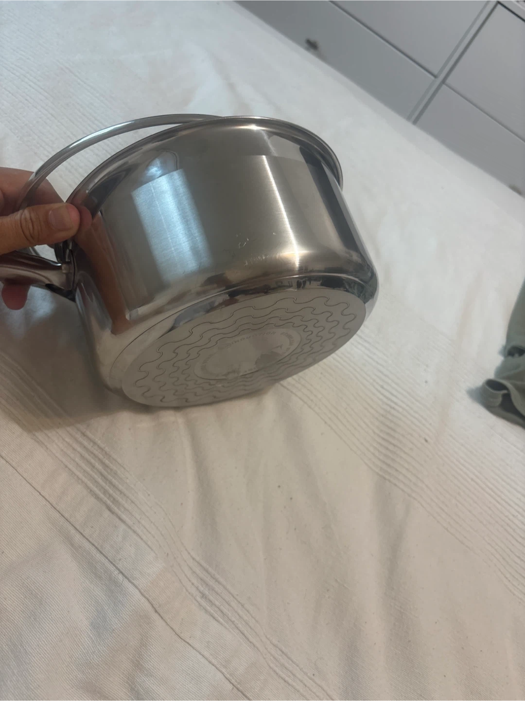 Stainless pot Tfal brand - photo 2