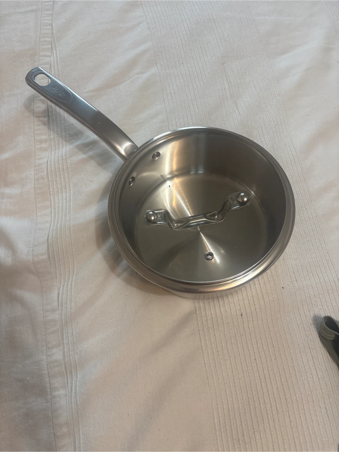 Stainless pot Tfal brand - photo 3