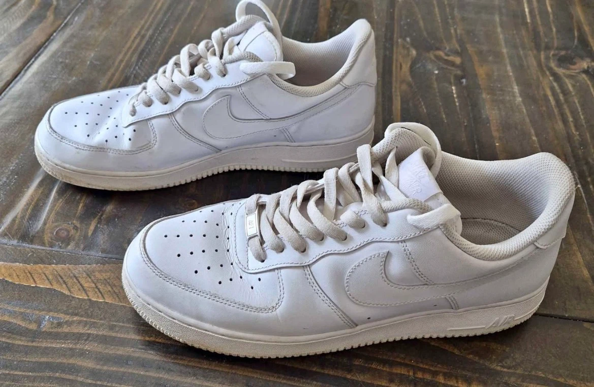 Nike Air Force 1 White Sneakers - photo 2