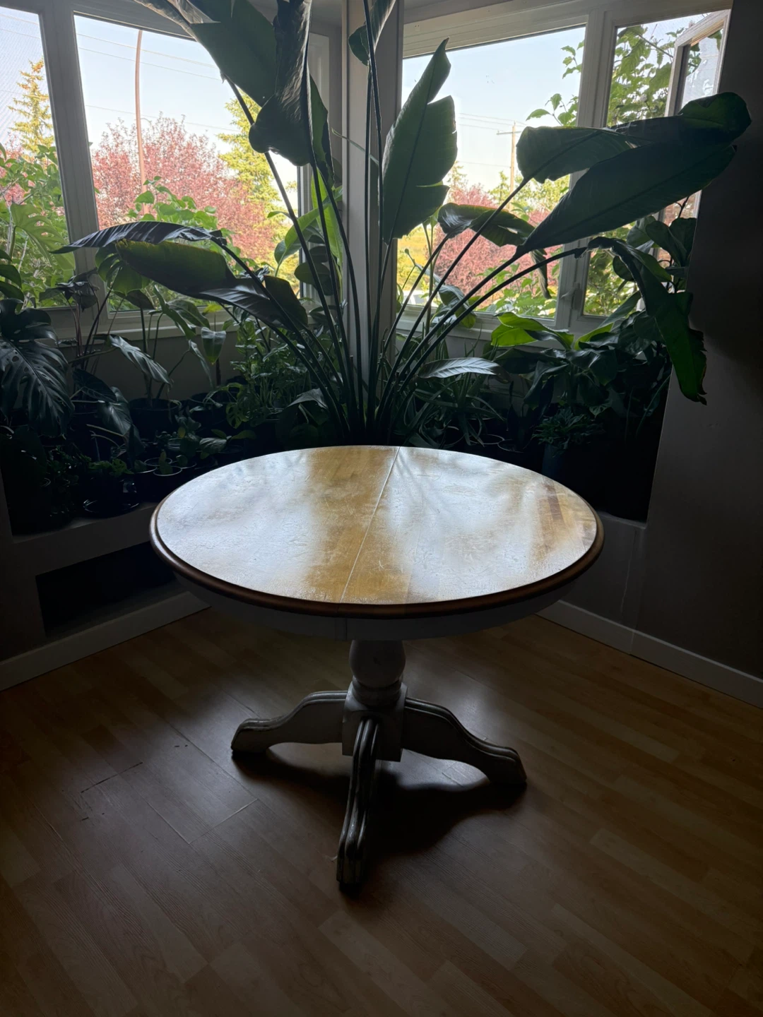 Expandable Pedestal Dining Table set with 6 chairs - photo 3