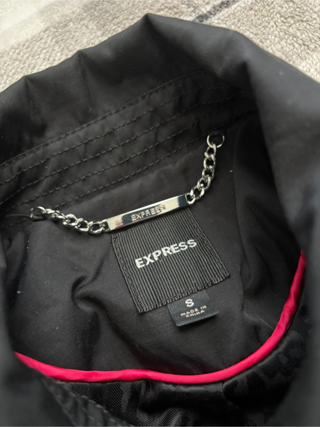 Black Double-Breasted Express Peacoat - photo 2
