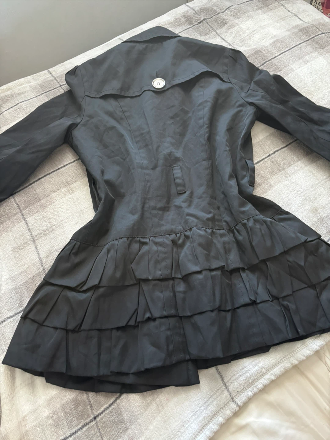 Black Double-Breasted Express Peacoat - photo 4