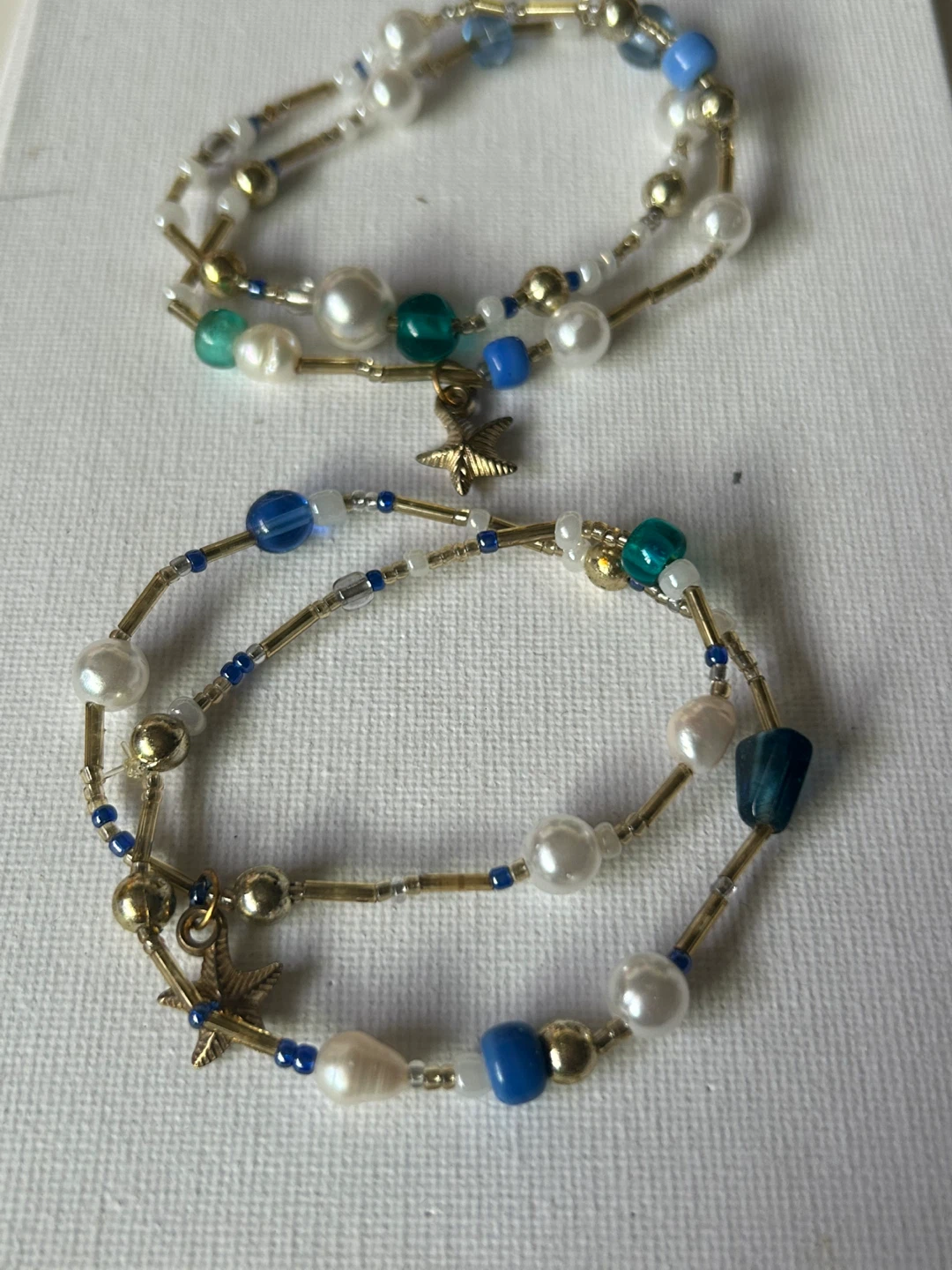 Beaded Bracelet with Starfish Charm