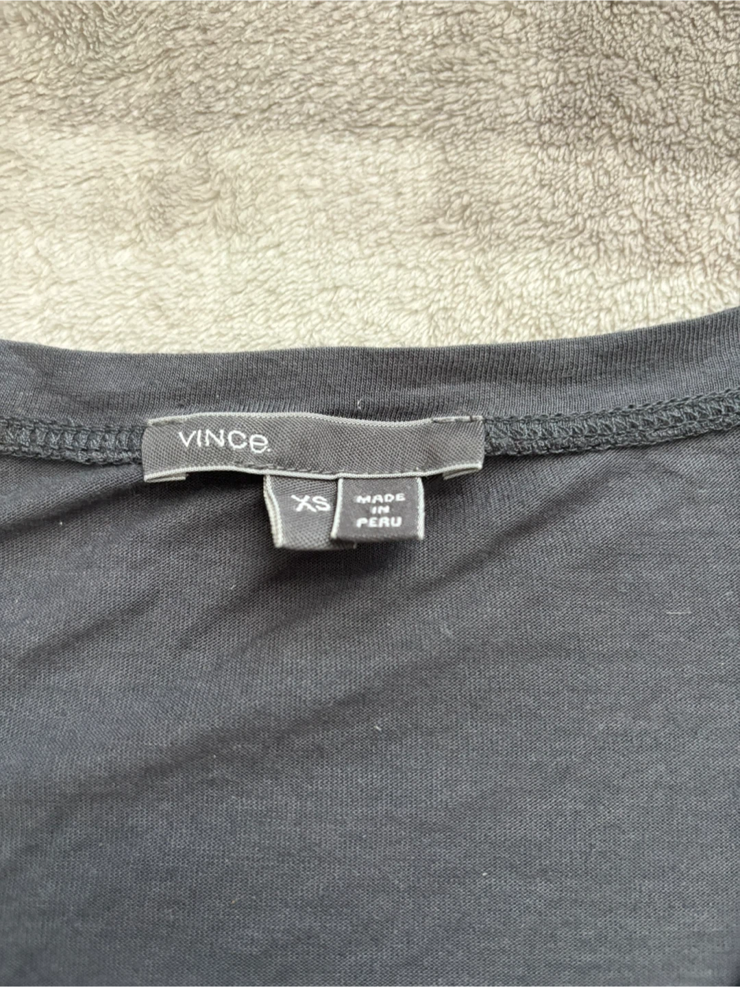 Dark grey shirt with cut off sleeves and v-cut neckline - photo 2