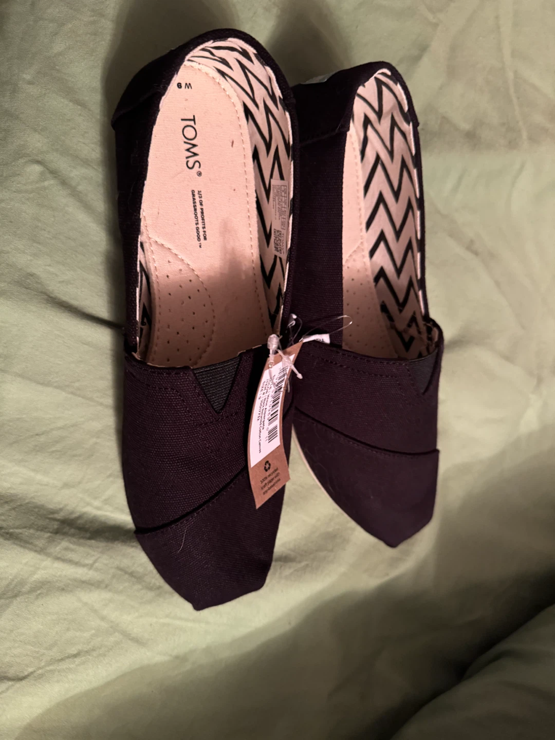 TOMS Black Slip-On Shoes - photo 3