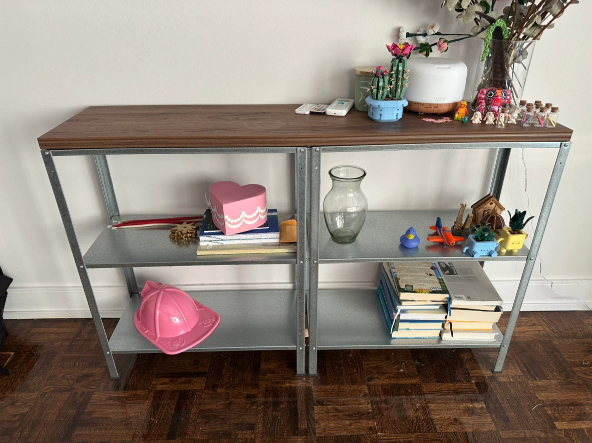 Industrial Style Console Table Shelf Unit