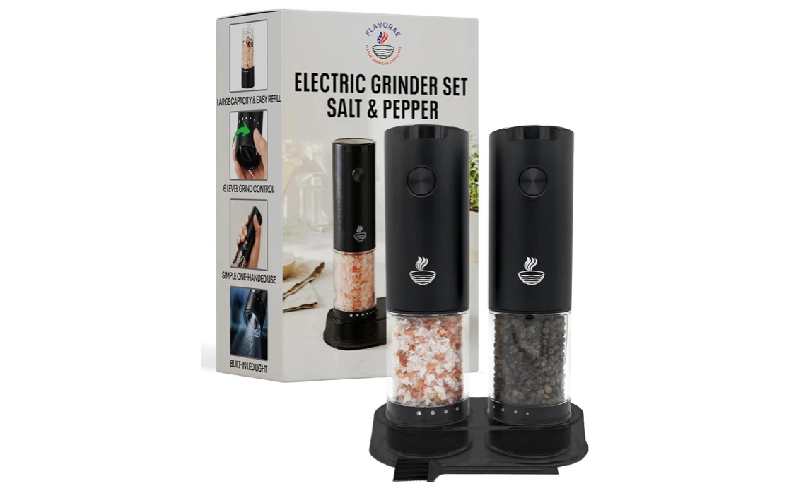 Flavorae Electric Salt & Pepper Grinder Set