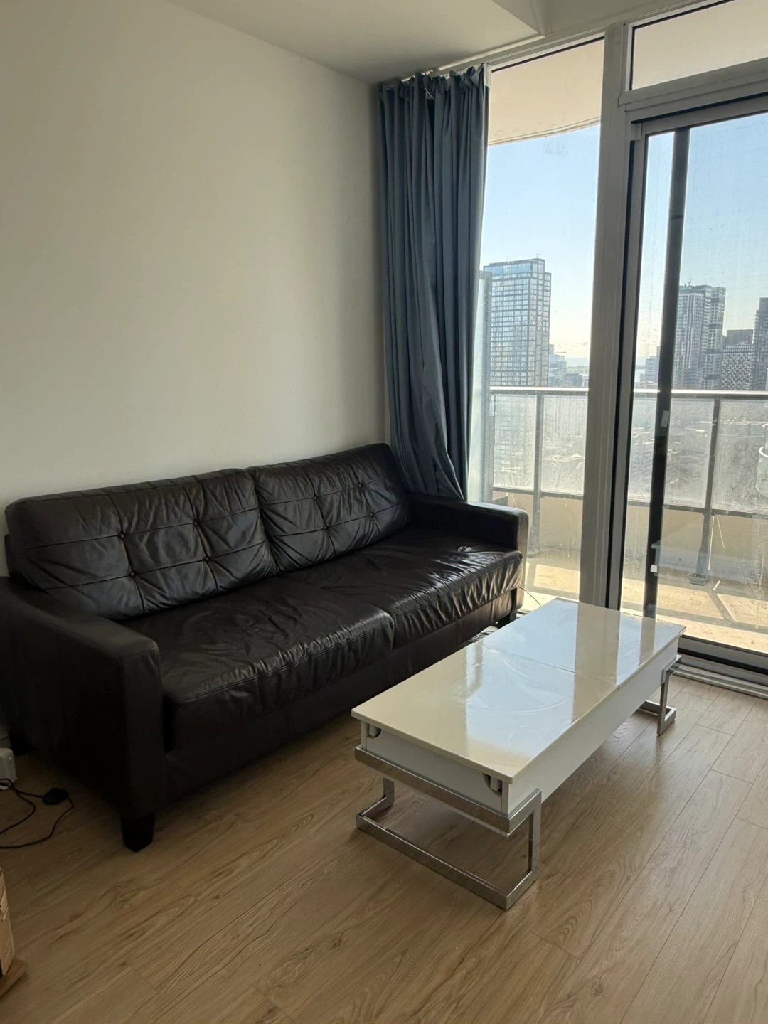 Black Leather Couch