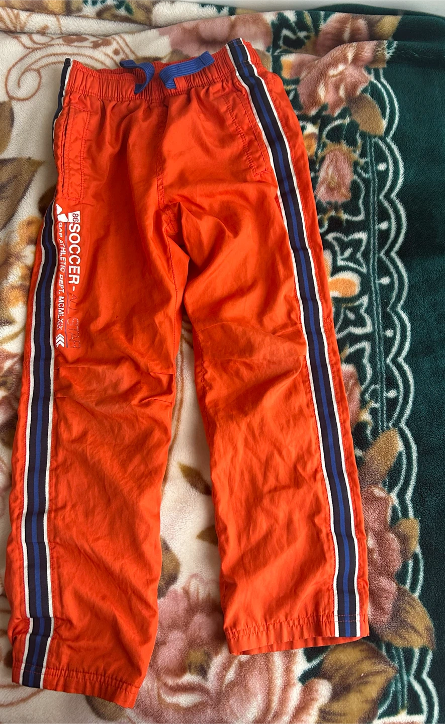 Gap Kids Orange Soccer Track Pants L/G (10)