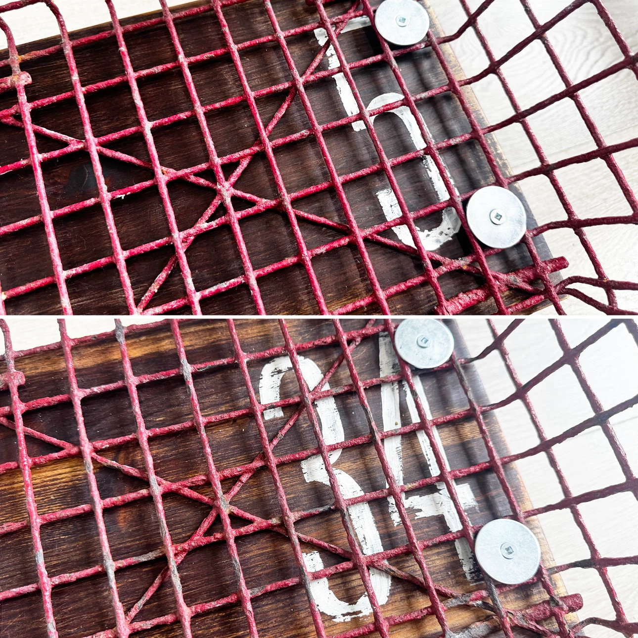 Pair of vintage industrial gym locker baskets on wheels - photo 5