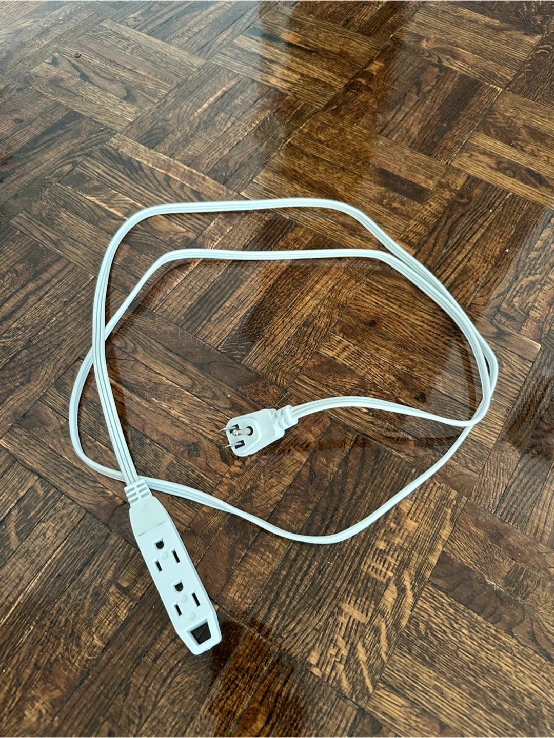 White 3-Outlet Extension Cord