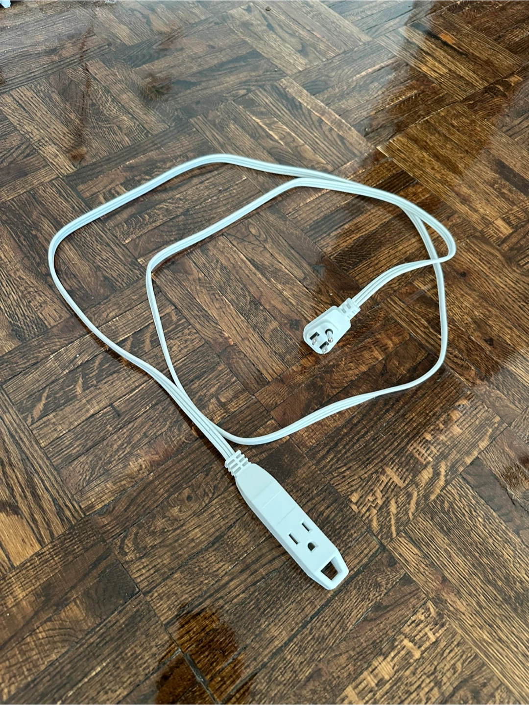 White 3-Outlet Extension Cord - photo 2