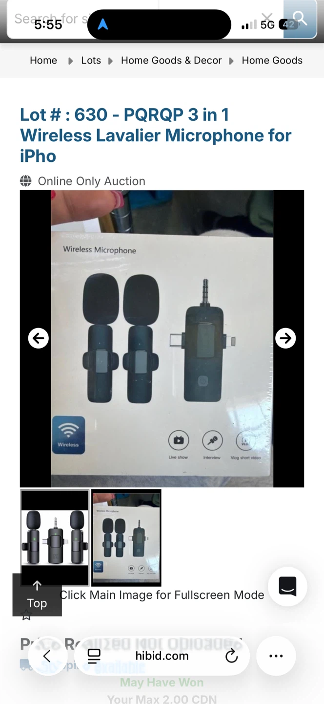 PQRQP 3-in-1 Wireless Lavalier Microphone for iPhone, Android - photo 2