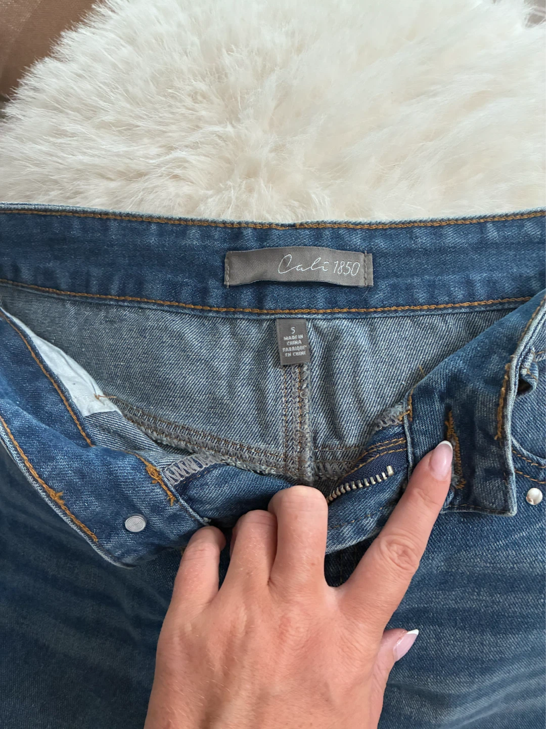 Wide Leg Jeans with Studs - photo 3