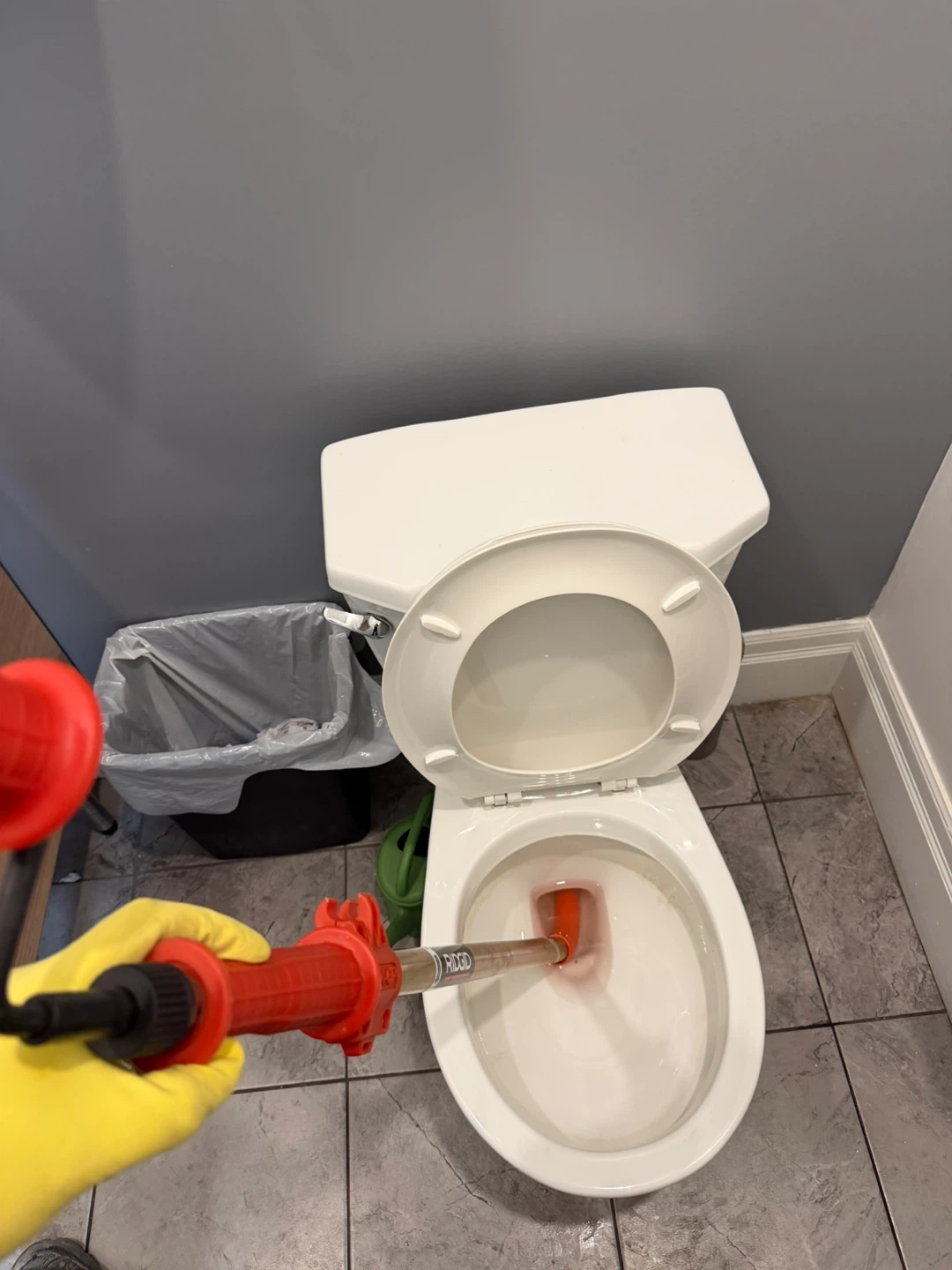 Unclogging toilet services