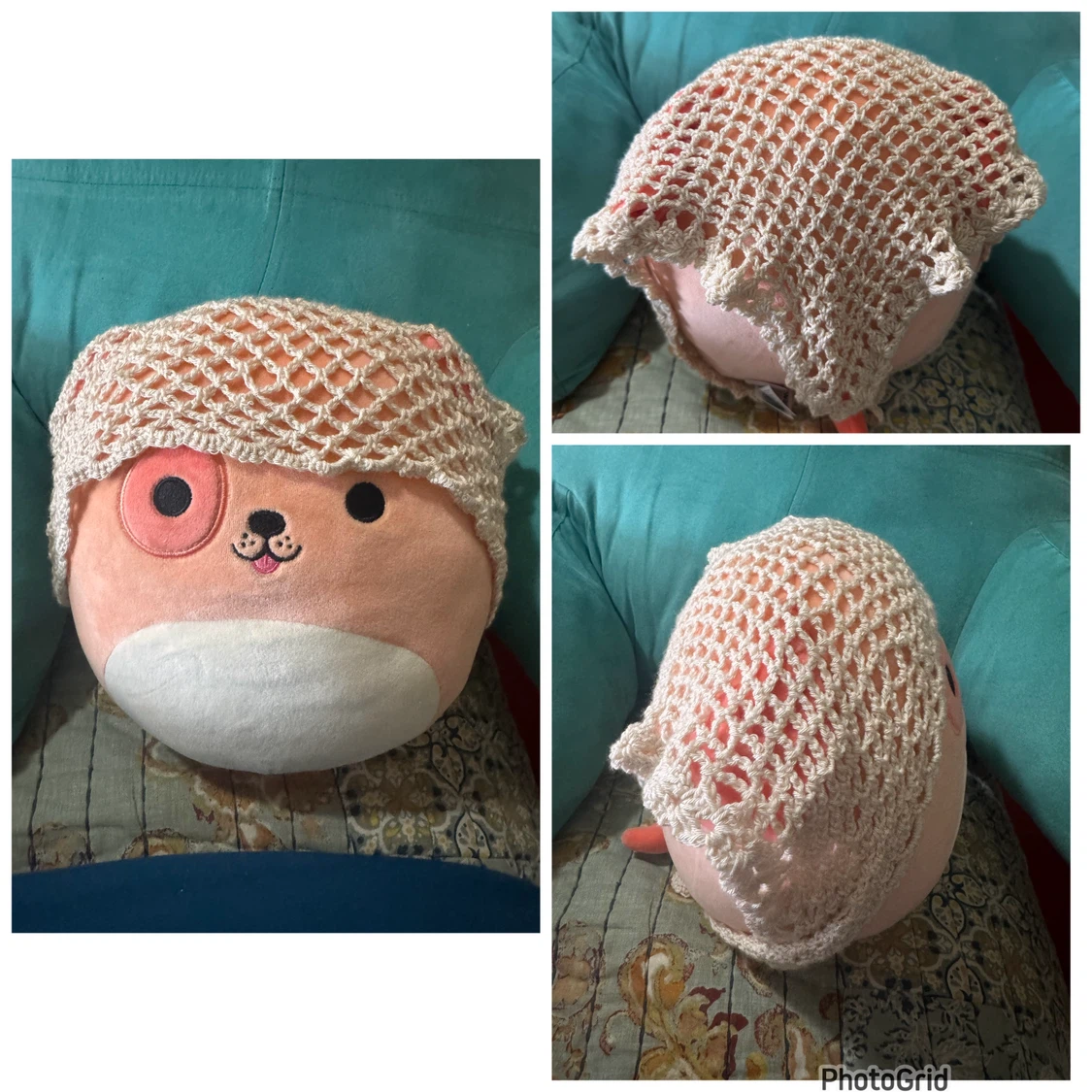Crocheted Hat Accessory  bandana