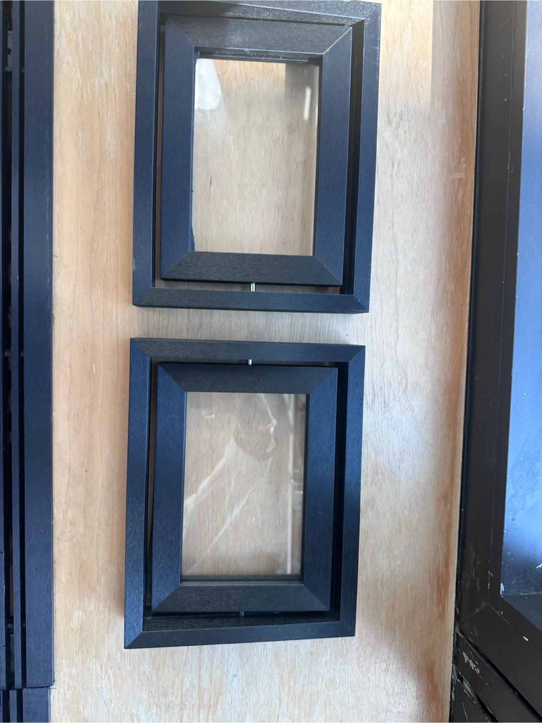 Set of 2 Black Tabletop Photo Frames