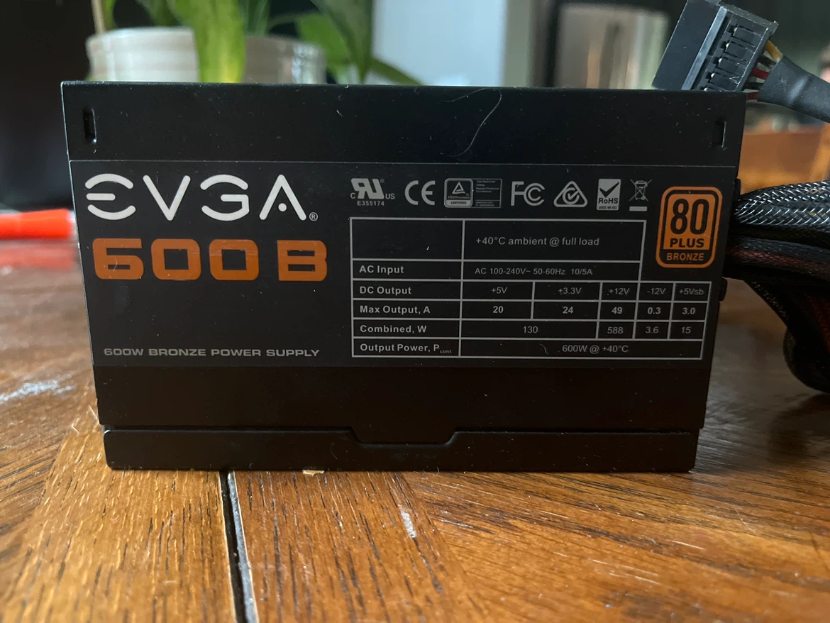 600W 80Plus Bronze Power supply - photo 2