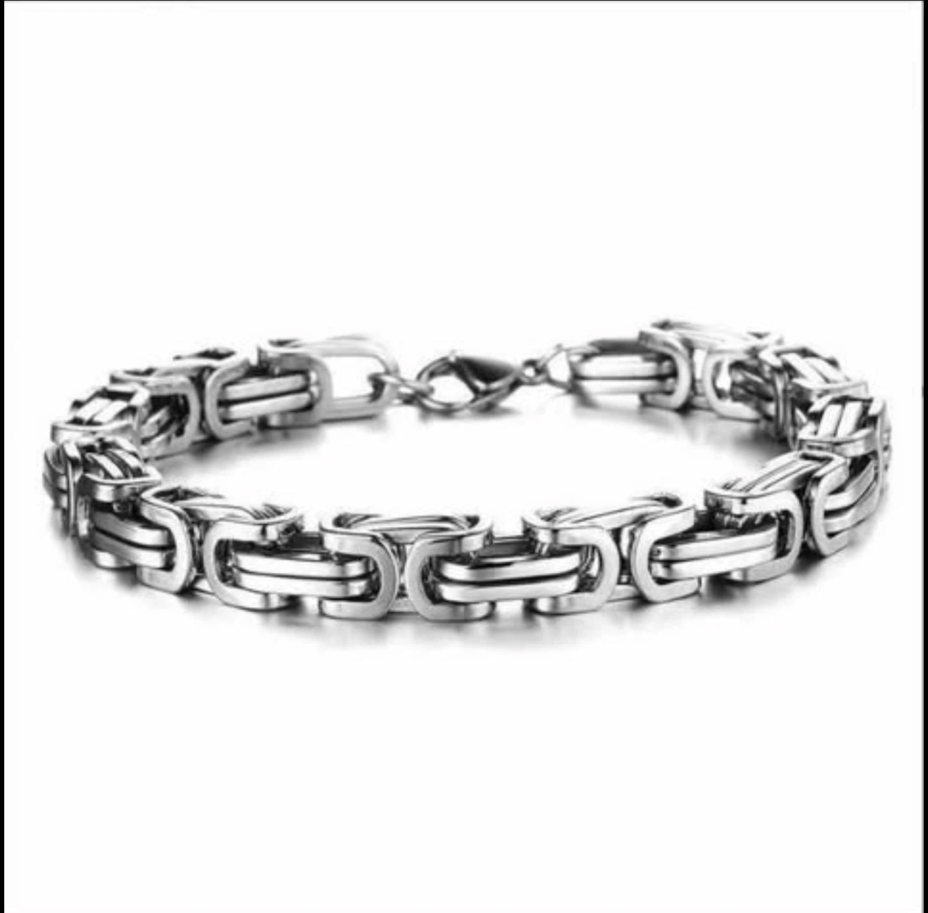 Silver Stainless Steel Chain Bracelet