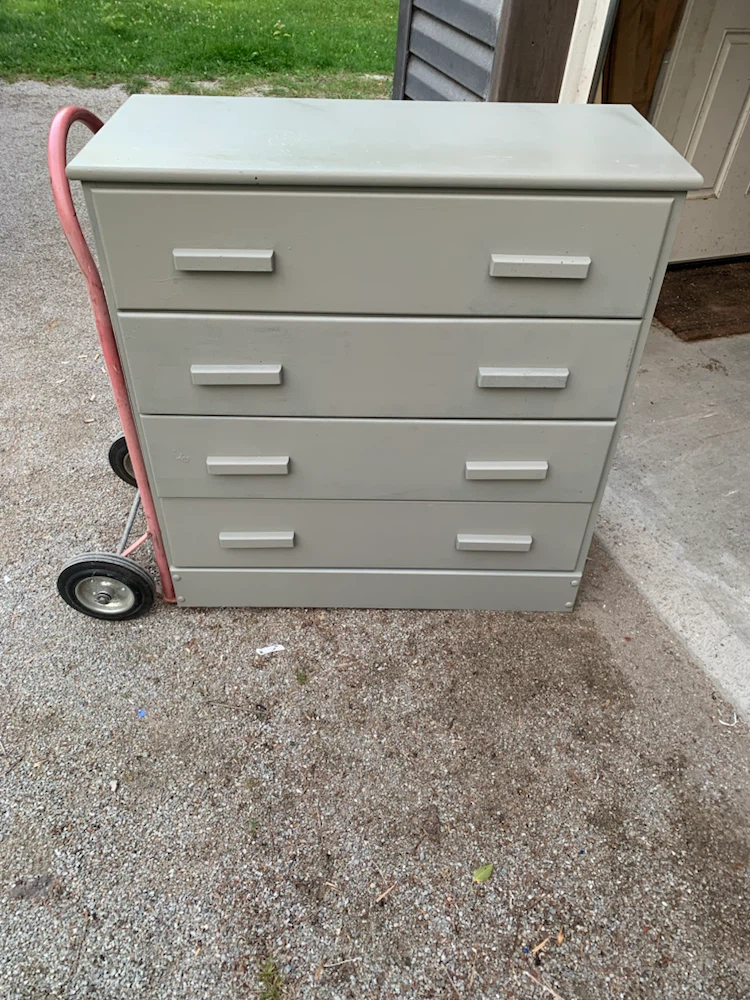Grey 4-Drawer Dresser