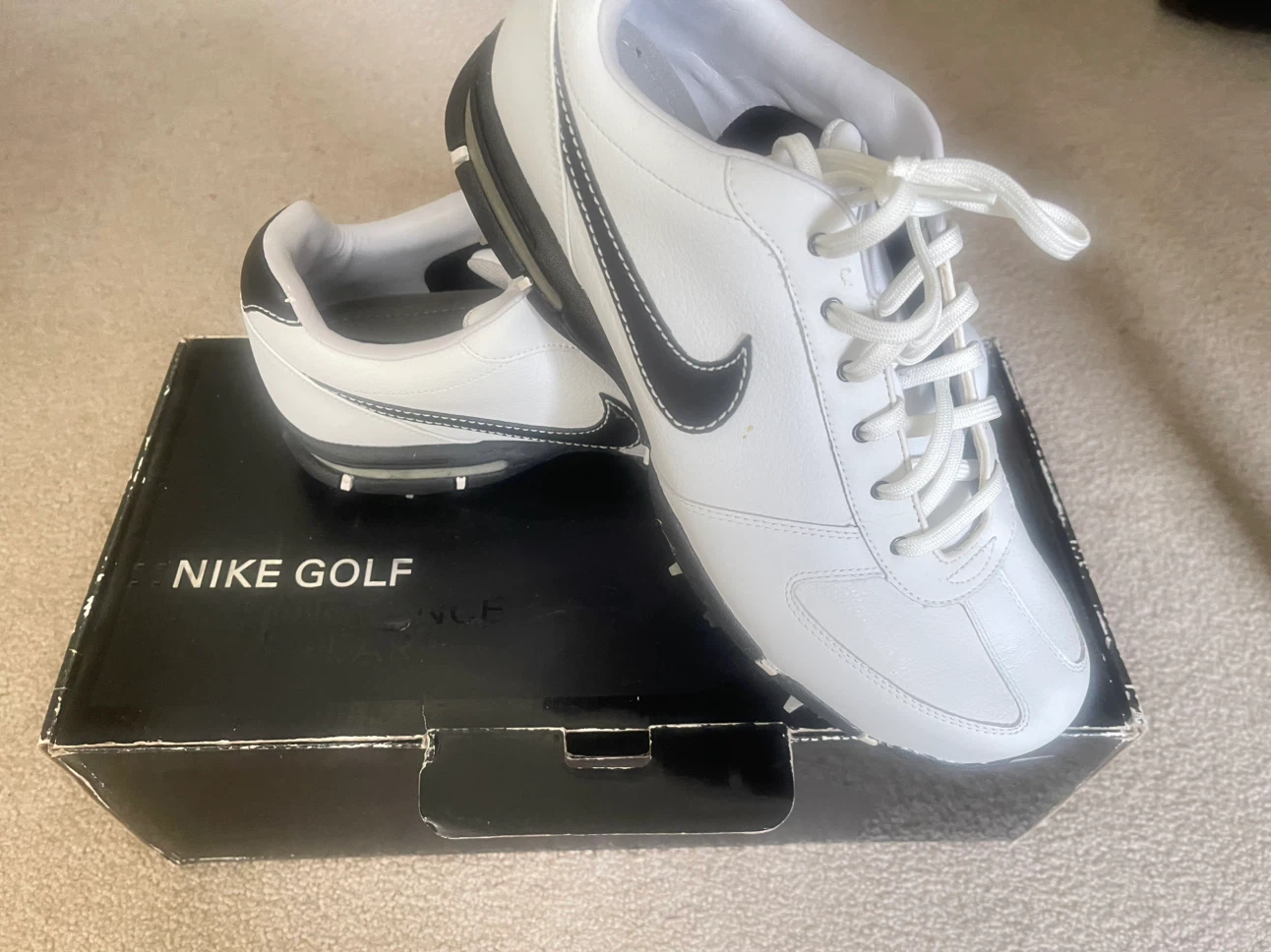 Nike Golf Shoes White & Black