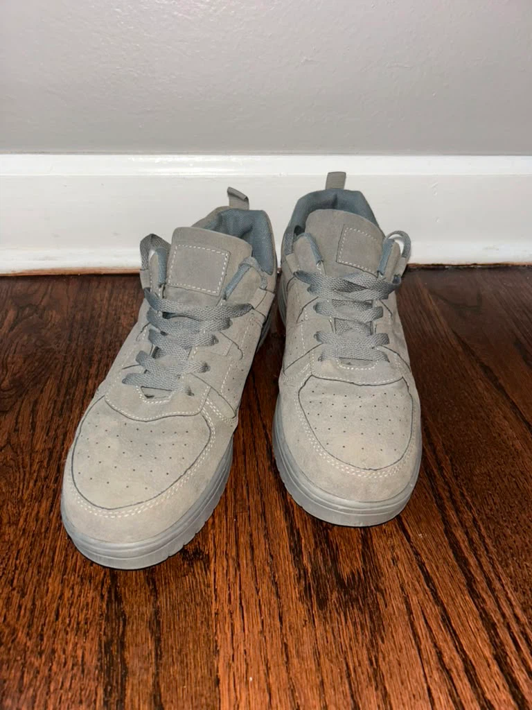 Grey Suede Sneakers