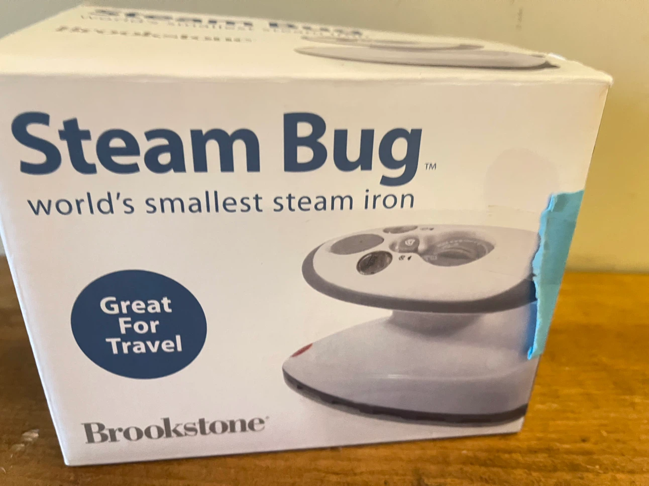 Brookstone Steam Bug World's Smallest Travel Steam Iron