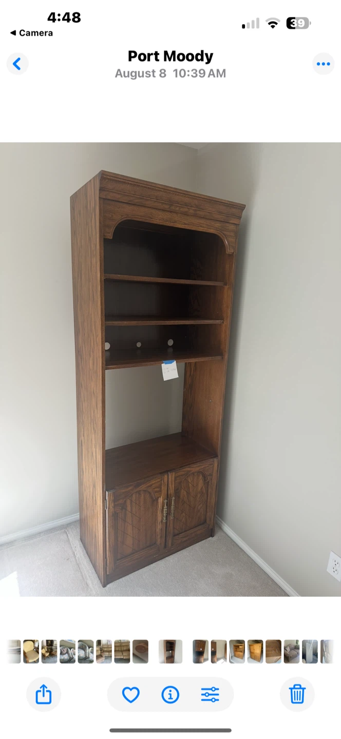 4 piece Wall unit  dark oak - photo 3