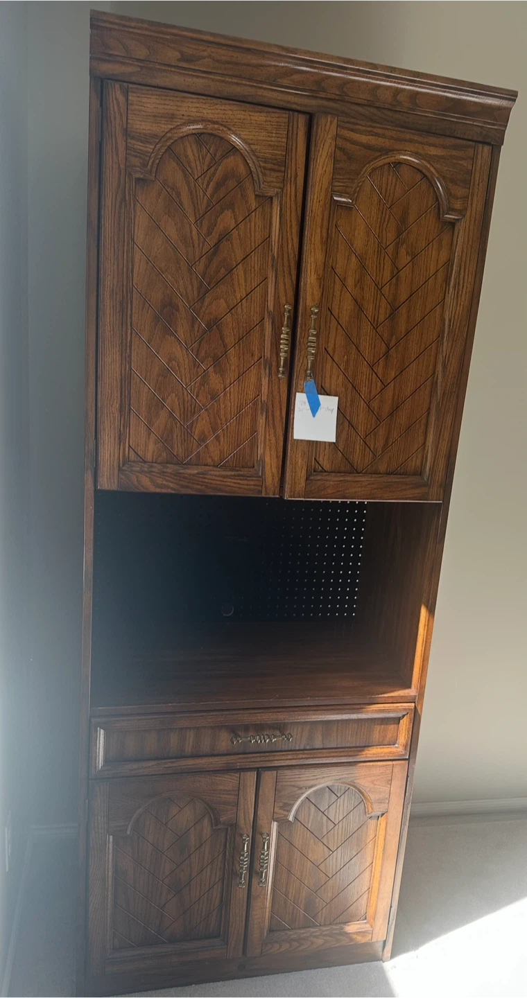 4 piece Wall unit  dark oak - photo 4