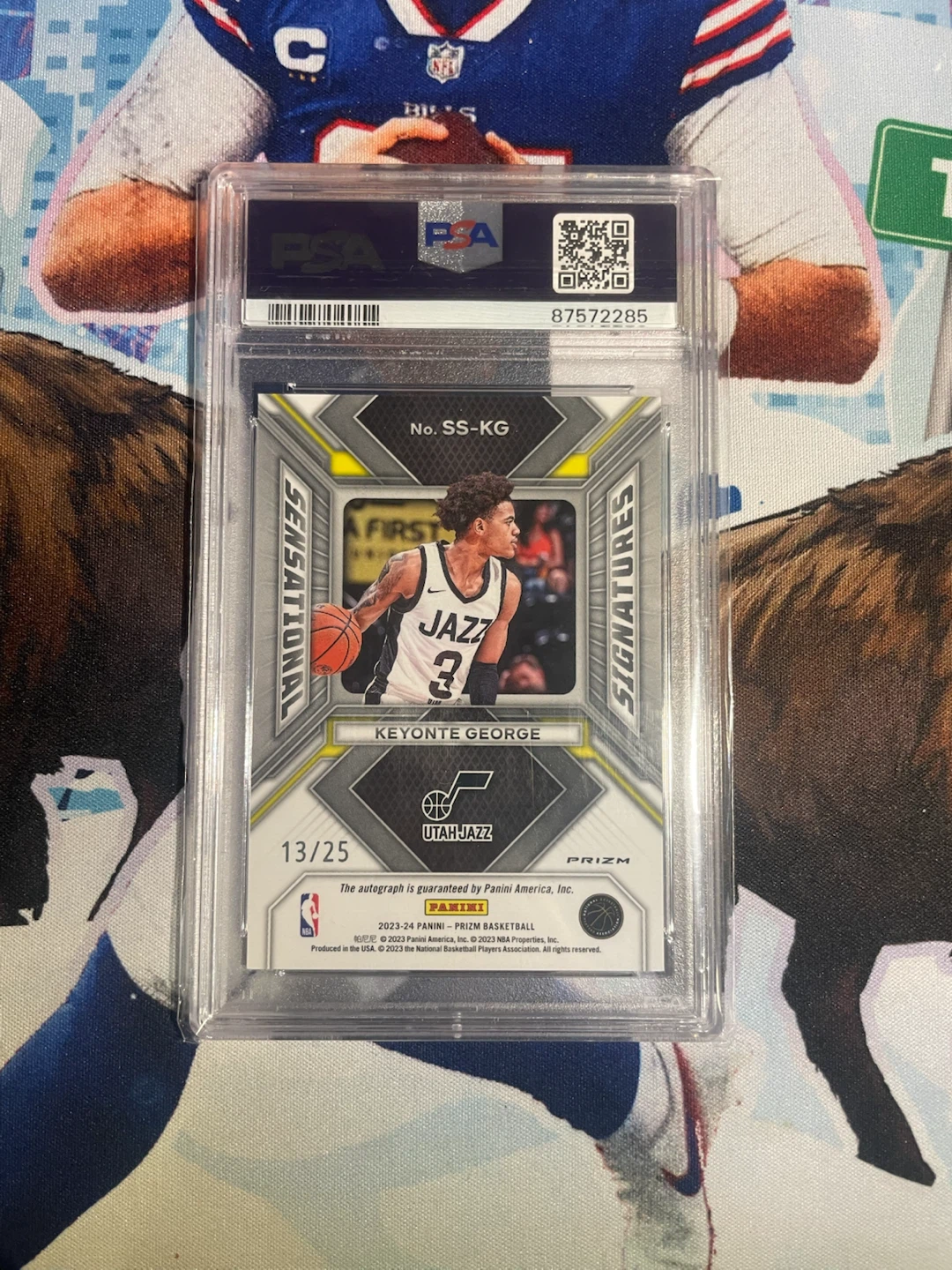 2023 PaniniPrizm KeyonteGeorge SensationalSignatures-Mojo/25PSA9 - photo 2