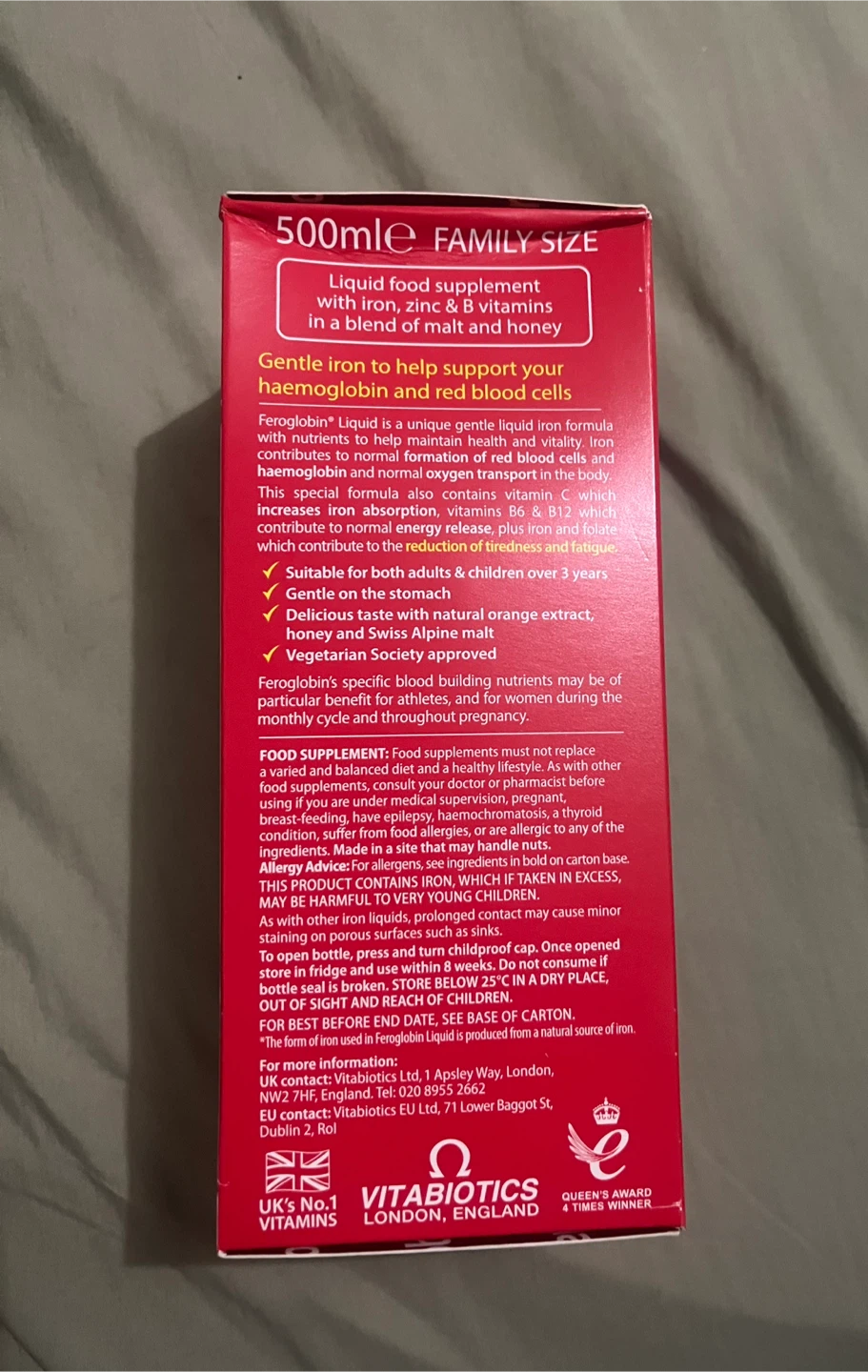 Feroglobin Liquid Iron Supplement - photo 3