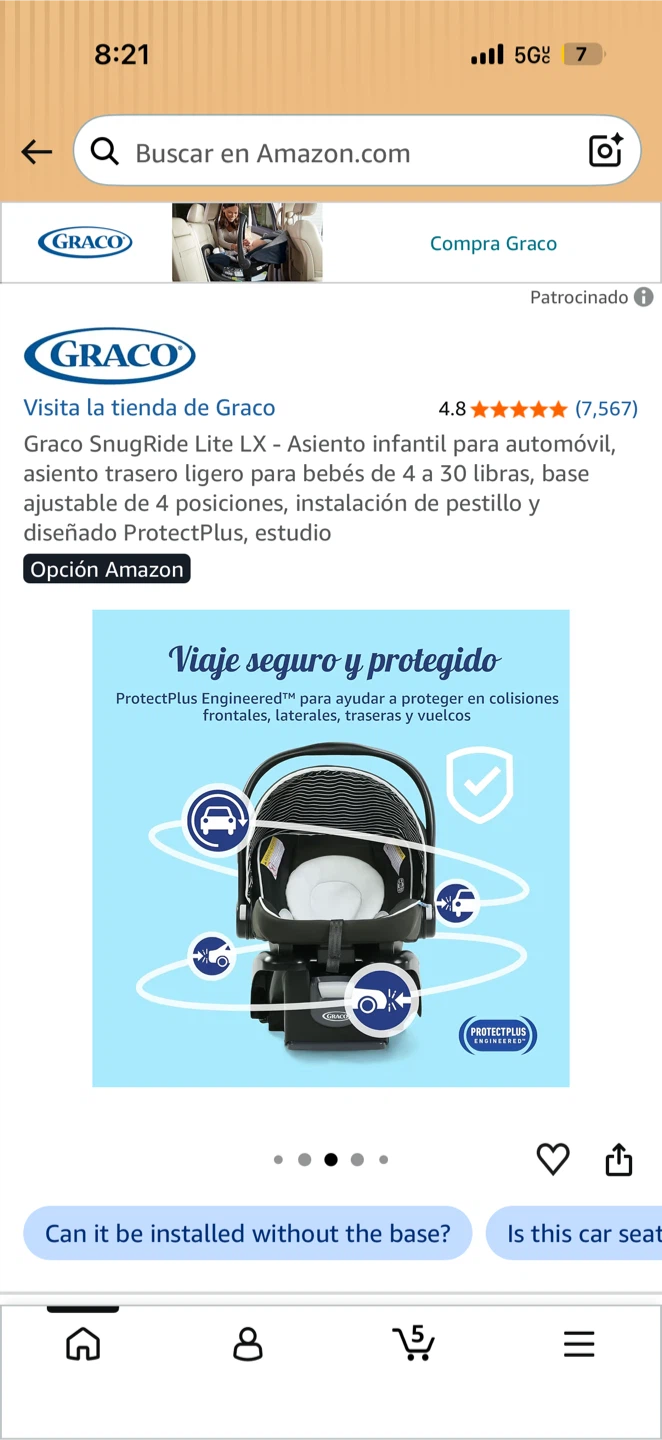 Graco SnugRide Lite LX Infant Car Seat - photo 2