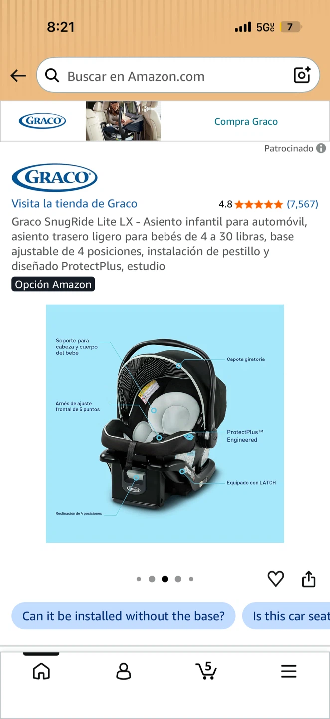 Graco SnugRide Lite LX Infant Car Seat - photo 3
