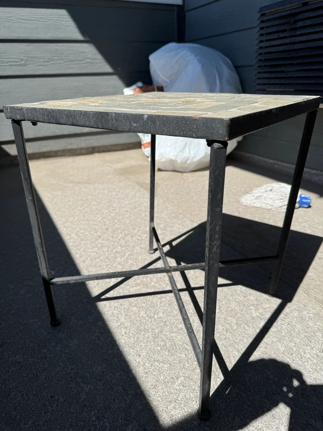 Mosaic Tile Top Side Table - photo 2