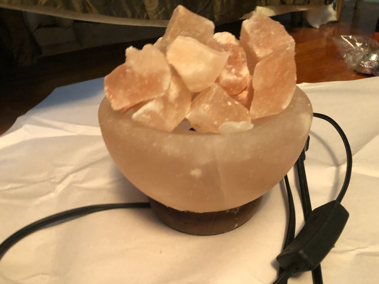 Himalayan Salt Bowl Lamp
