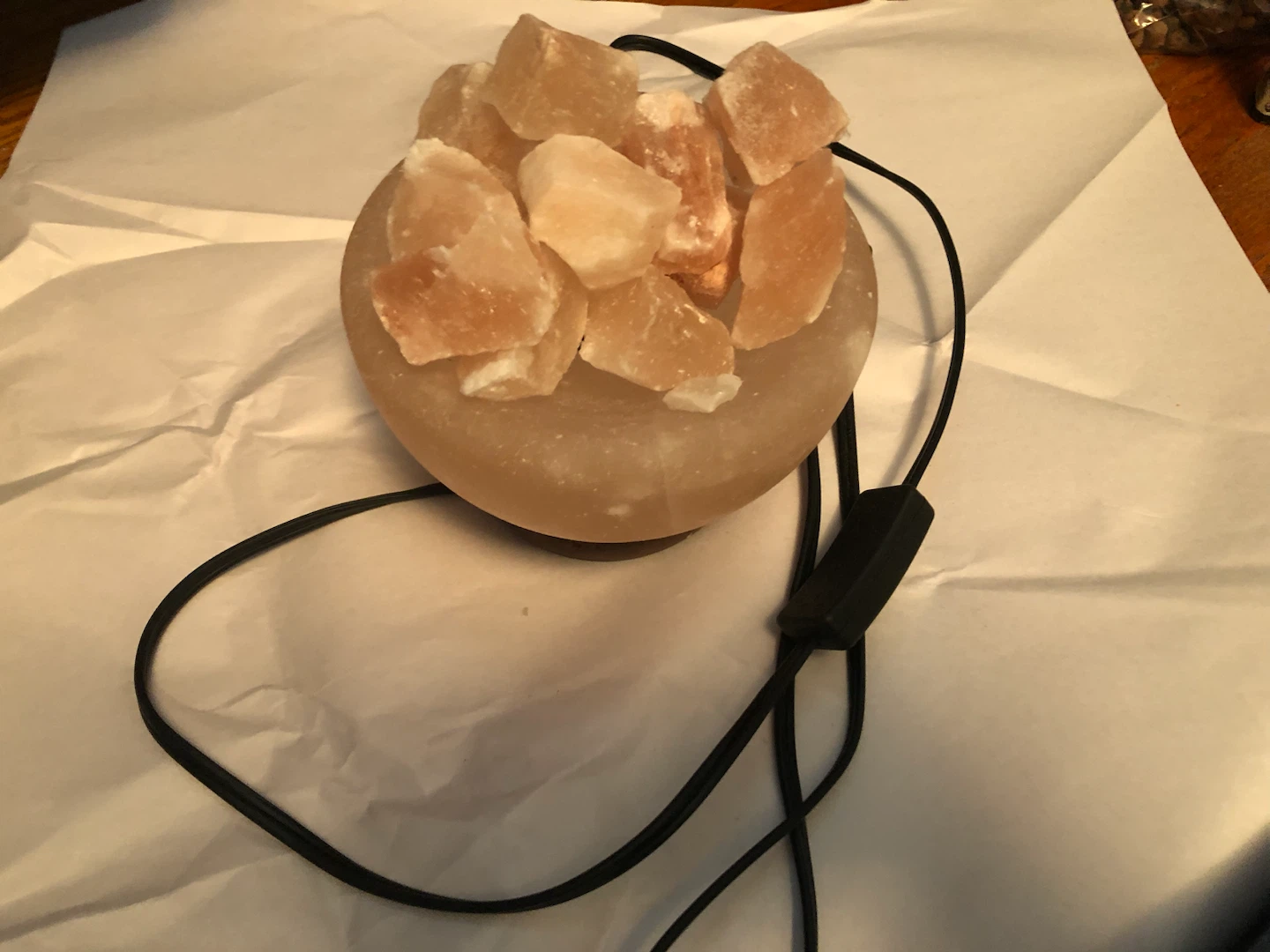 Himalayan Salt Bowl Lamp - photo 2