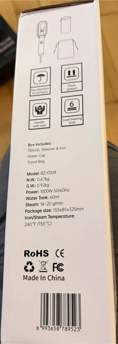 2-in-1 Travel Steamer & Iron - photo 2