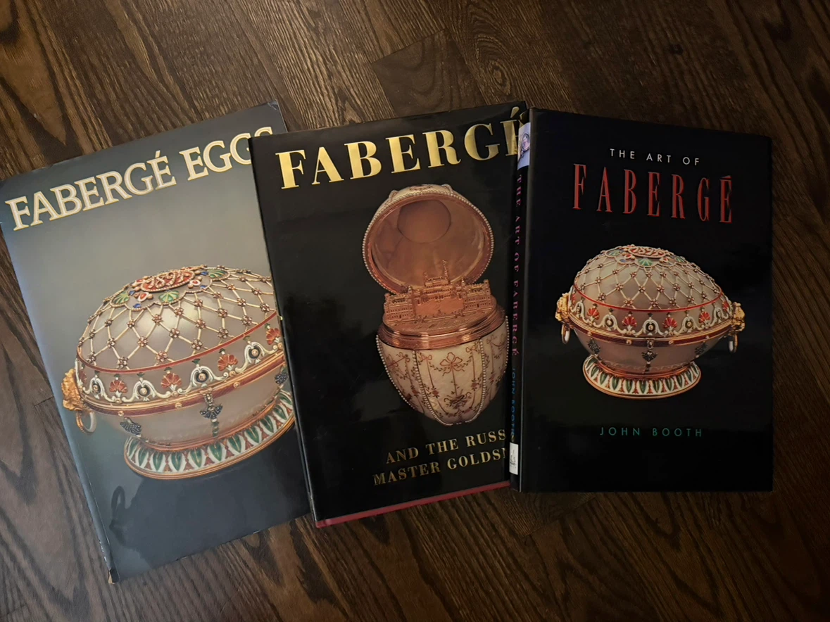 Faberge books. 3 large coffee table books.
